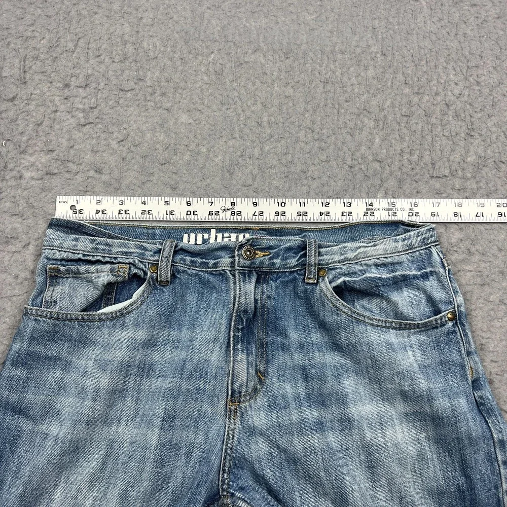 Urban Pipeline Jeans Mens 33x34 Blue Relaxed Straight Loose Light Wash Denim Y2K